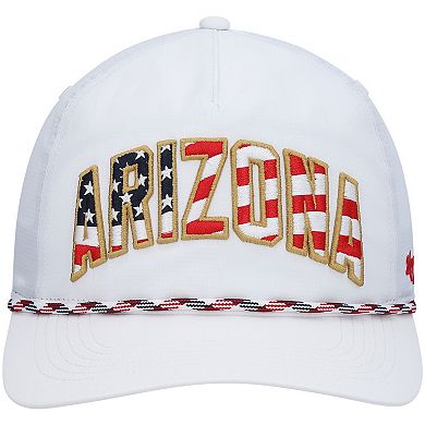 Men's '47 White Arizona Cardinals Hitch Stars and Stripes Trucker Adjustable Hat