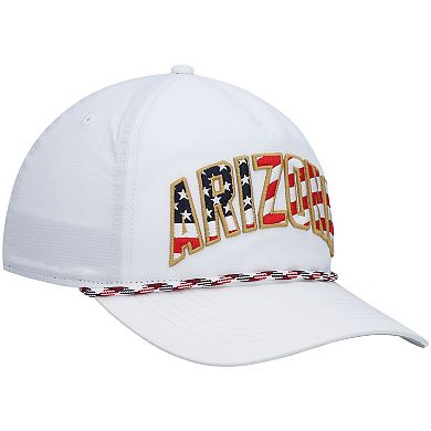 Men's '47 White Arizona Cardinals Hitch Stars and Stripes Trucker Adjustable Hat