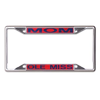 WinCraft Ole Miss Rebels Mom School Supporter Laser Cut Metal License Plate Frame