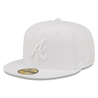 Men's New Era Atlanta Braves White on White 59FIFTY Fitted Hat