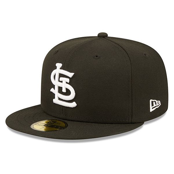 Men's St. Louis Cardinals New Era Black & White Low Profile 59FIFTY Fitted  Hat