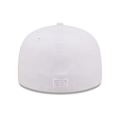 Men's New Era Seattle Mariners White on White 59FIFTY Fitted Hat