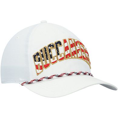 Men's '47 White Tampa Bay Buccaneers Hitch Stars and Stripes Trucker Adjustable Hat
