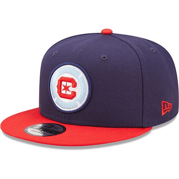 Men's New Era Navy/Red Chicago Fire Two-Tone 9FIFTY Snapback Hat