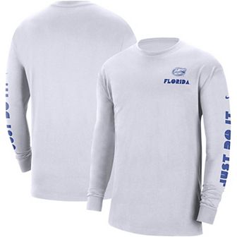 Men's Nike White Florida Gators Heritage Max 90 Long Sleeve T-Shirt