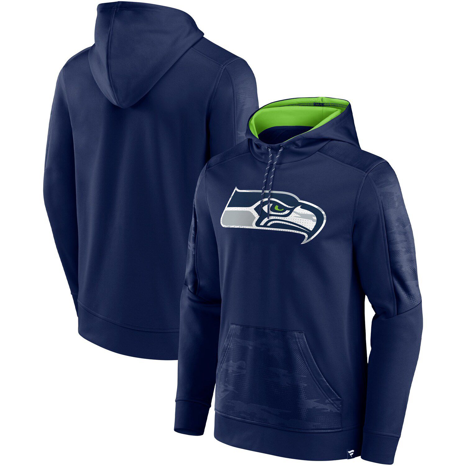 Women's New Era Camo Seattle Seahawks Raglan Full-Zip Hoodie