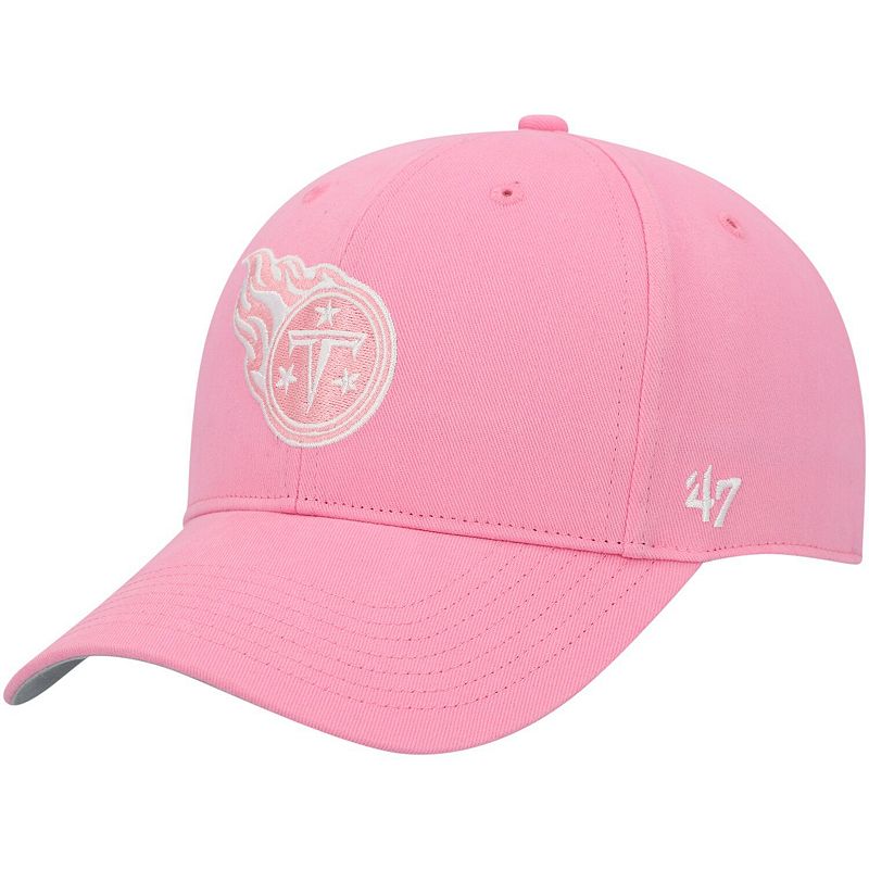 Girls Youth 47 Pink Tennessee Titans Rose MVP Adjustable Hat