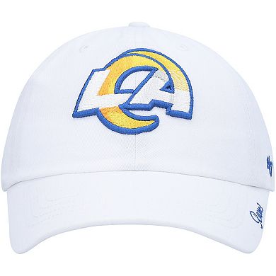 Women's '47 White Los Angeles Rams Miata Clean Up Logo Adjustable Hat
