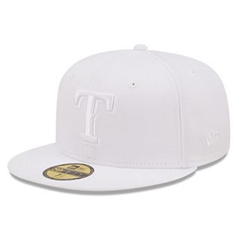 Men's New Era Texas Rangers White on White 59FIFTY Fitted Hat
