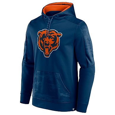 Men's Fanatics Branded Navy Chicago Bears On The Ball Pullover Hoodie