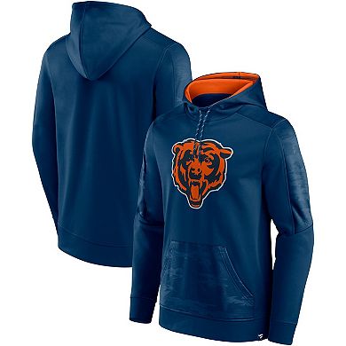 Men's Fanatics Branded Navy Chicago Bears On The Ball Pullover Hoodie