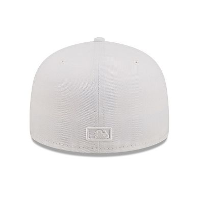 Men's New Era Oakland Athletics White on White 59FIFTY Fitted Hat
