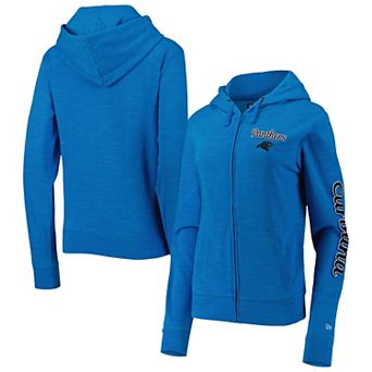 Women's New Era Blue Carolina Panthers Reverse Full-Zip Hoodie