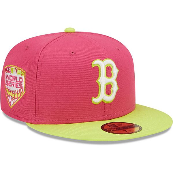 Men's New Era Pink Boston Red Sox 2018 World Series Champions