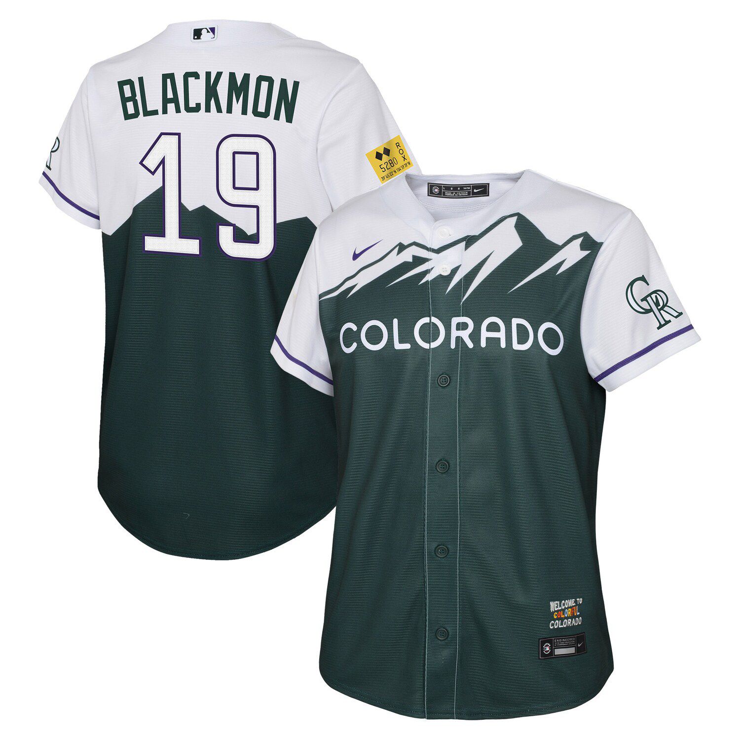 Nike Kris Bryant Green Colorado Rockies 2022 City Connect Replica