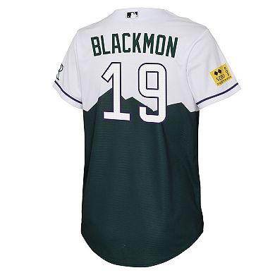 Youth Nike Charlie Blackmon Green Colorado Rockies 2022 City Connect Replica Player Jersey