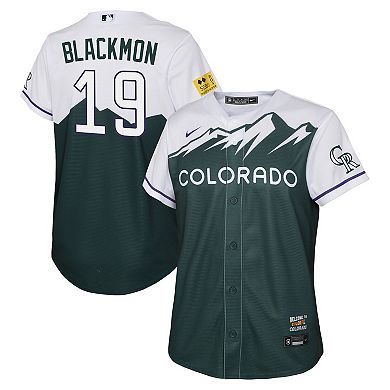 Youth Nike Charlie Blackmon Green Colorado Rockies 2022 City Connect Replica Player Jersey