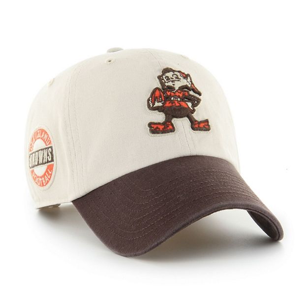 47 Men's Cleveland Browns Clean Up Throwback Brown Adjustable Hat