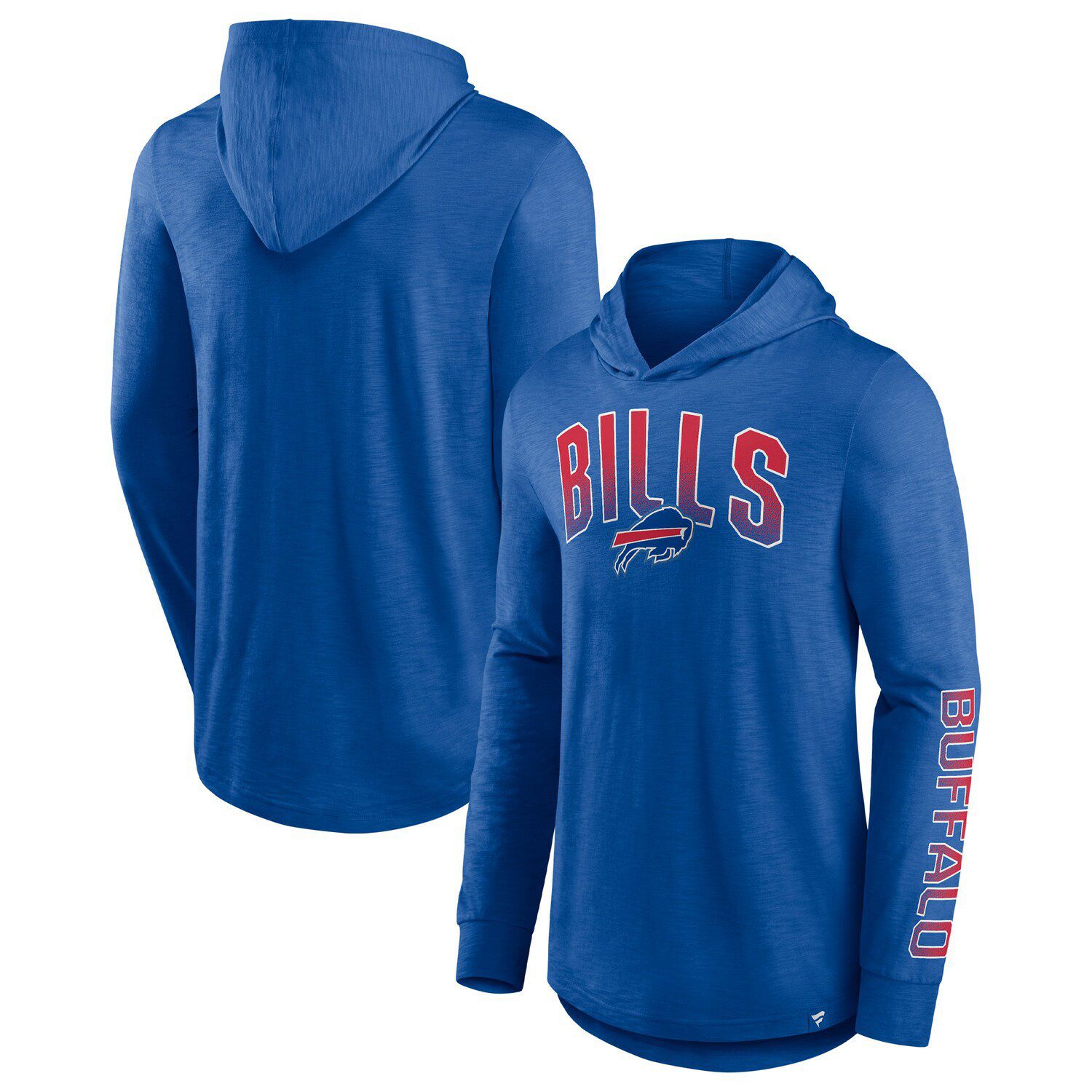 Men's Fanatics Branded Black Buffalo Bills Big & Tall Pop of Color Pullover Hoodie