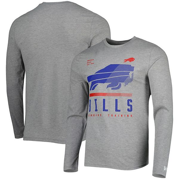 Men's New Era Heathered Gray Buffalo Bills Combine Authentic Red Zone Long  Sleeve T-Shirt