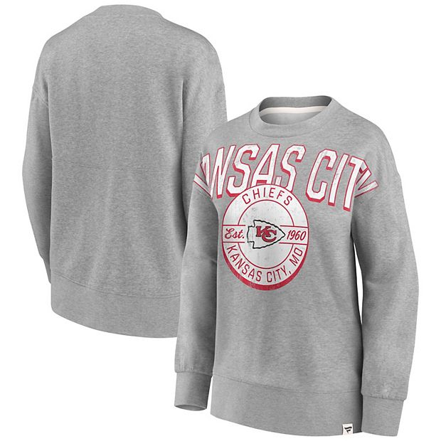 Kansas City Chiefs Fanatics Branded Big & Tall Practice Long Sleeve T-Shirt  - Heathered Gray