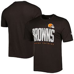 Men's Refried Apparel Brown/Orange Cleveland Browns Sustainable Upcycled  Split T-Shirt