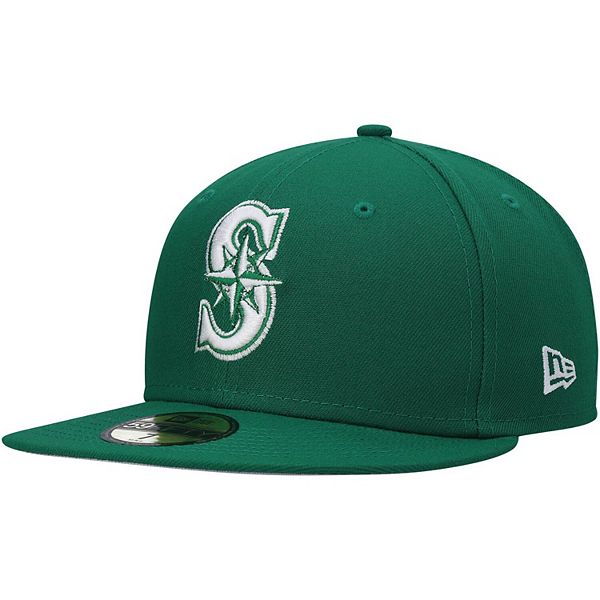 Men's New Era Kelly Green Boston Red Sox White Logo 59FIFTY Fitted Hat