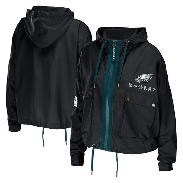 Women's WEAR by Erin Andrews Black Philadelphia Eagles Full-Zip Hoodie  Jacket