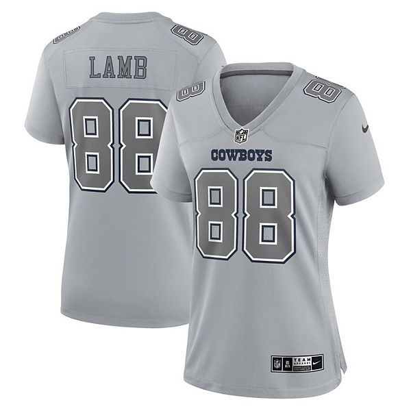 Youth Nike CeeDee Lamb Gray Dallas Cowboys Atmosphere Game Jersey