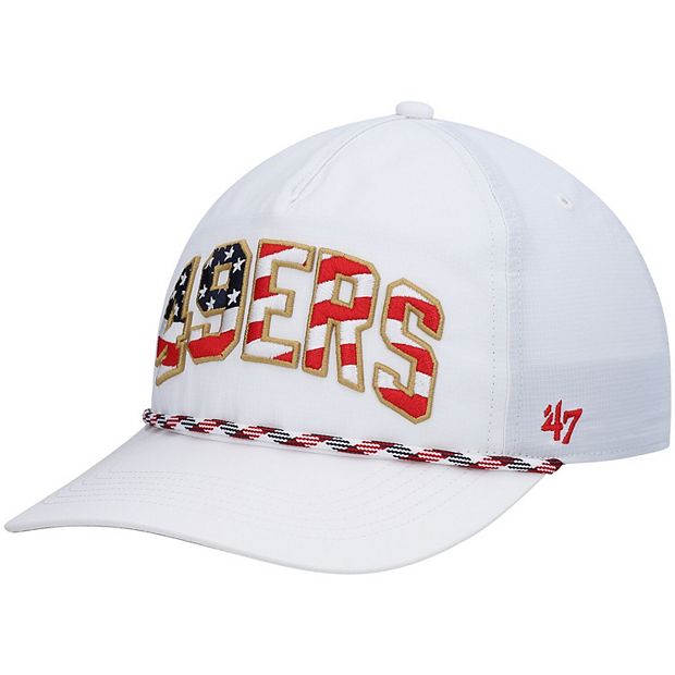 Men's '47 White San Francisco 49ers Hitch Stars and Stripes Trucker