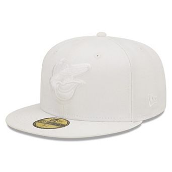 Men's New Era Baltimore Orioles White on White 59FIFTY Fitted Hat