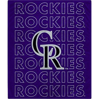 Colorado Rockies 60" x 70" Echo Wordmark Plush Blanket