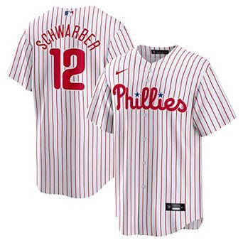 Men's Nike Kyle Schwarber White Philadelphia Phillies Replica Player Jersey