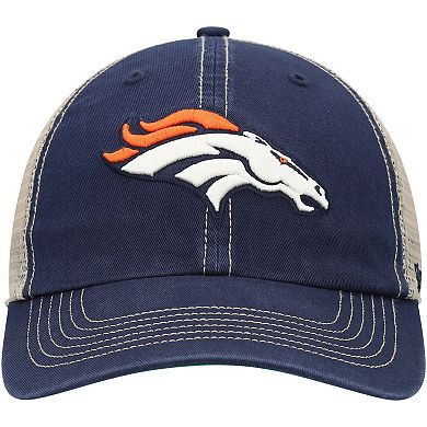 Men's '47 Navy/Natural Denver Broncos Trawler Trucker Clean Up Snapback Hat