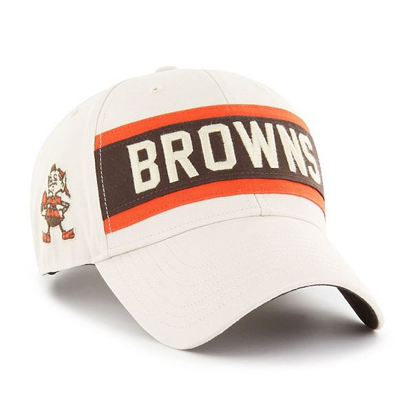 Men's '47 Cream Cleveland Browns Crossroad MVP Adjustable Hat