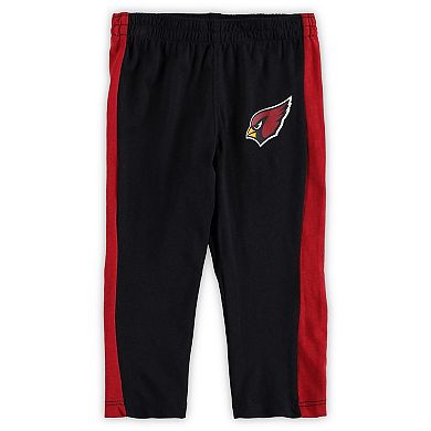 Infant Cardinal/Black Arizona Cardinals Little Kicker Long Sleeve Bodysuit & Pants Set