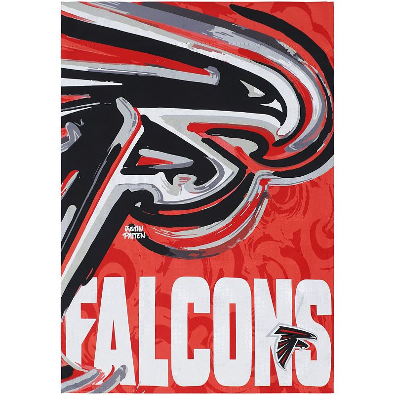 Atlanta Falcons 12.5 x 18 Double-Sided Justin Patten Suede Garden Flag,