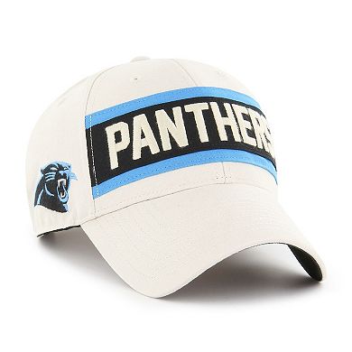 Men's '47 Cream Carolina Panthers Crossroad MVP Adjustable Hat