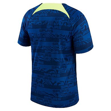 Youth Nike Blue Tottenham Hotspur 2022 Pre-Match Raglan Performance Top