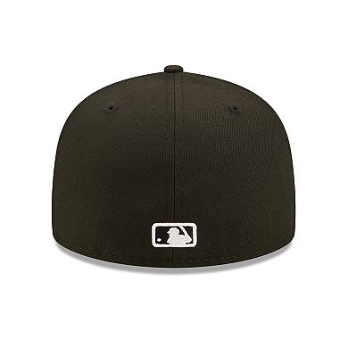 Men's New Era Black San Diego Padres Team Logo 59FIFTY Fitted Hat