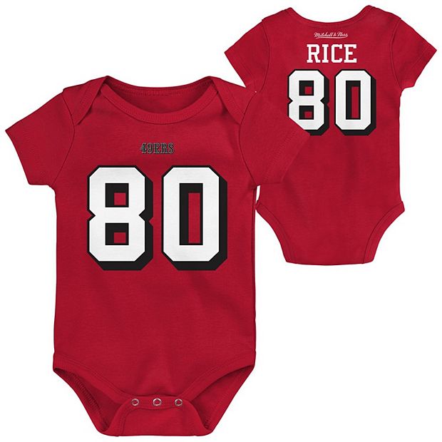 JERRY RICE SAN FRANSCISCO 49ERS MITCHELL AND NESS NAME & NUMBER