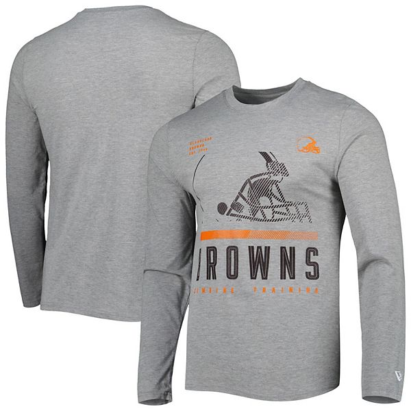 Men's New Era Heathered Gray Cleveland Browns Combine Authentic Red ...