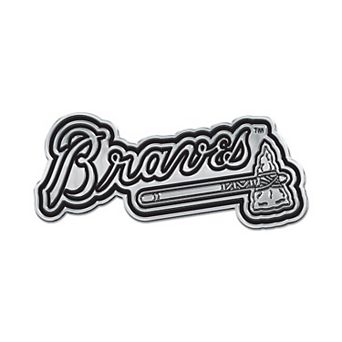 WinCraft Atlanta Braves Chrome Auto Emblem