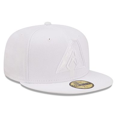 Men's New Era Arizona Diamondbacks White on White 59FIFTY Fitted Hat
