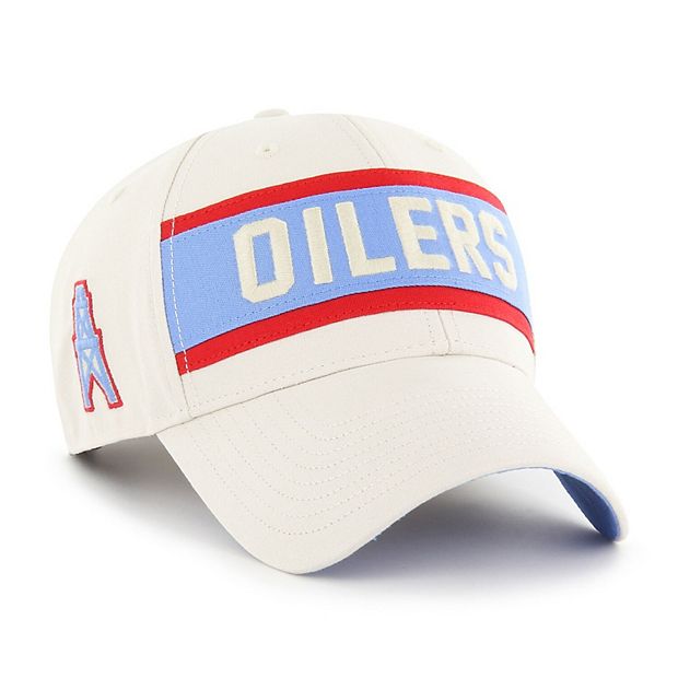 Men's '47 Cream Houston Oilers Crossroad MVP Adjustable Hat