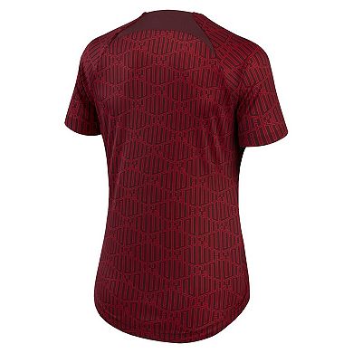 Women's Nike Burgundy Liverpool 2022/23 Pre-Match Home Performance Top