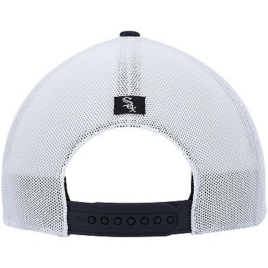 Men's '47 Navy/White Chicago White Sox Flag Fill Trucker Snapback Hat