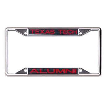 WinCraft Texas Tech Red Raiders Alumni School Supporter Laser Cut Metal License Plate Frame