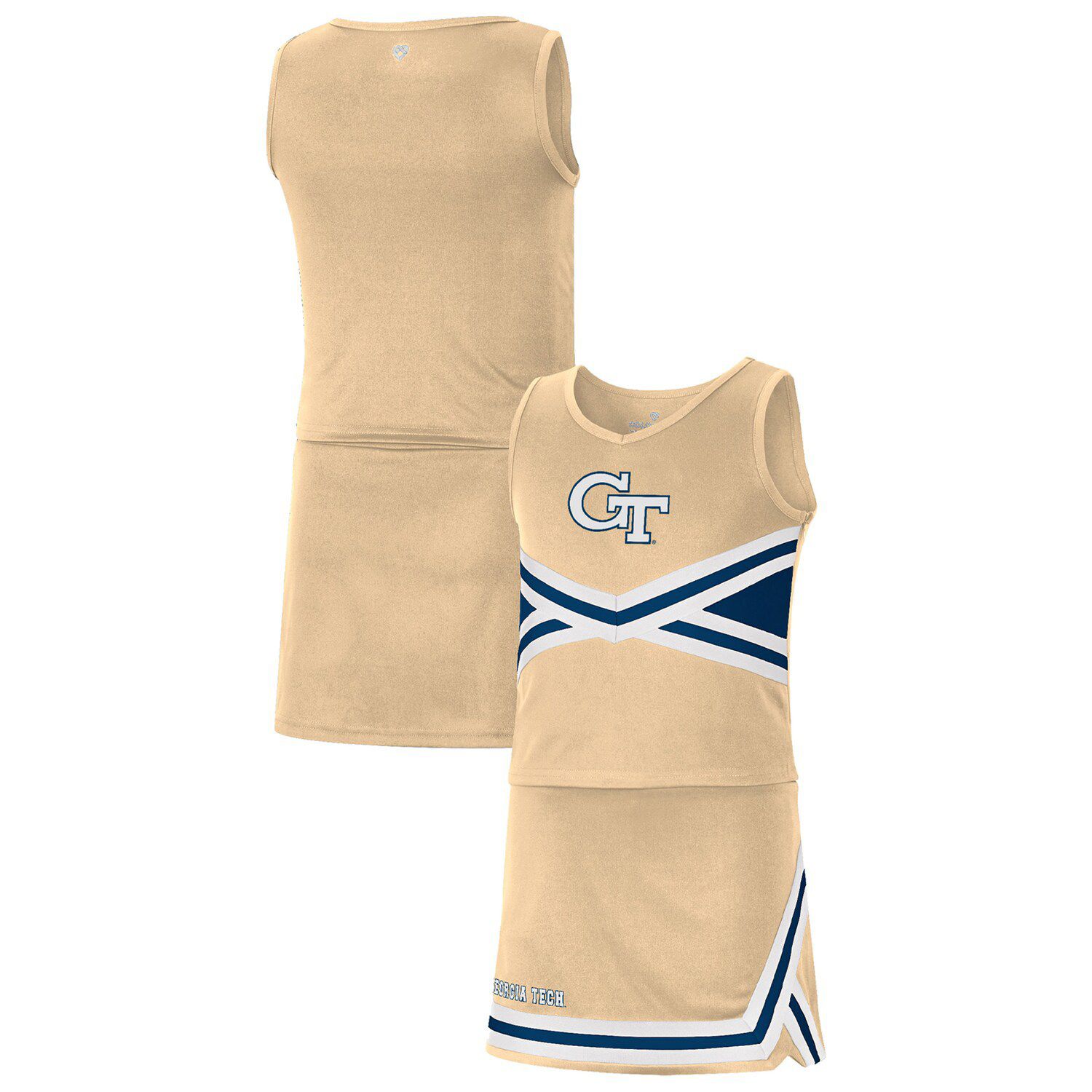 Girls Youth Navy Seattle Seahawks Spirit Two-Piece Cheerleader Set Size: Large