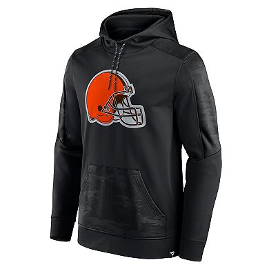 Men's Fanatics Branded Black Cleveland Browns On The Ball Pullover Hoodie